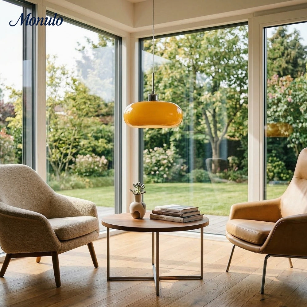 Bauhaus Glazen Hanglamp Metaal 11cm Nordic Design Eetkamer Keuken | Sansoti