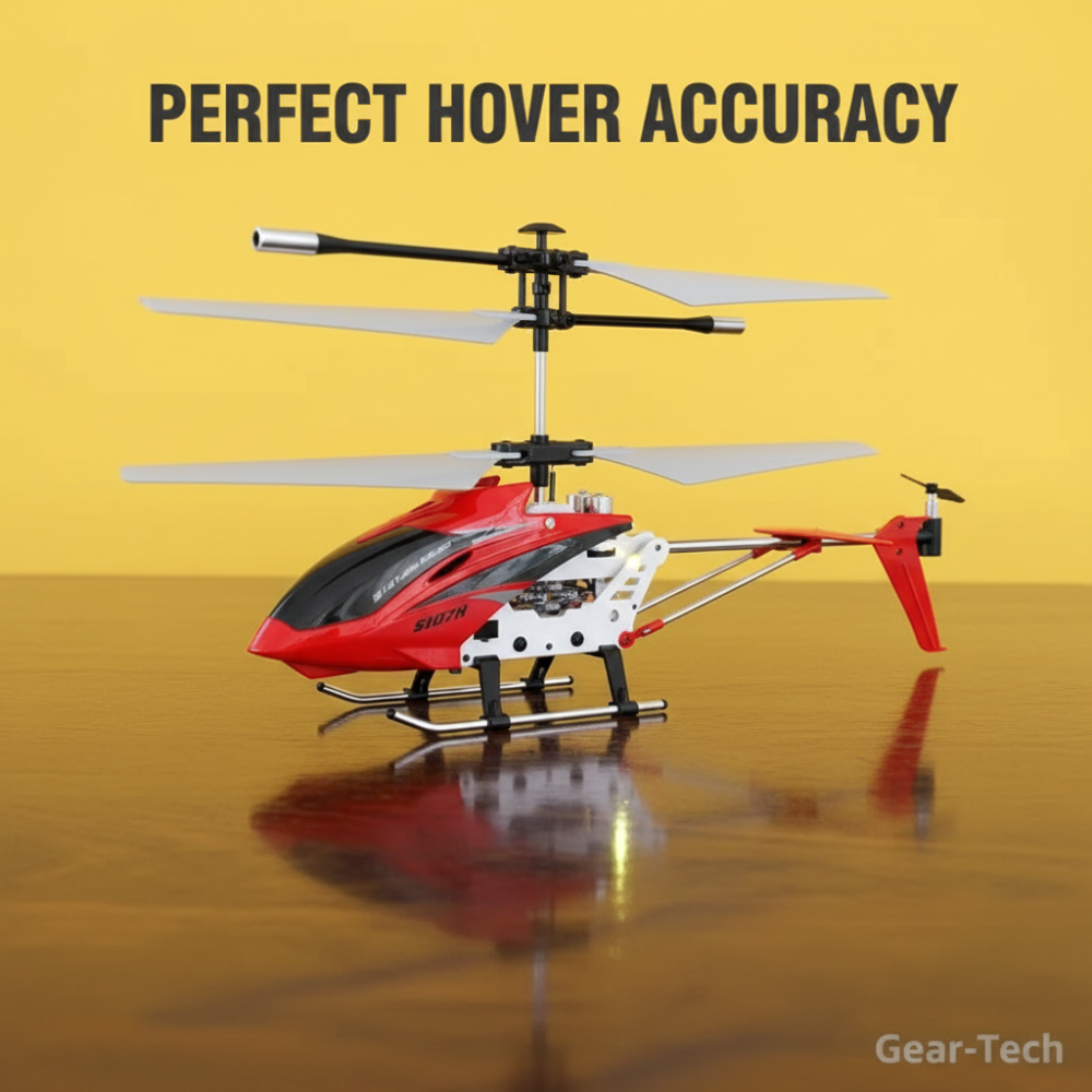 Bestuurbare RC Helikopter 3.5 Kanalen Infrarood met Gyroscoop Binnen Crimson Rood | Sansoti