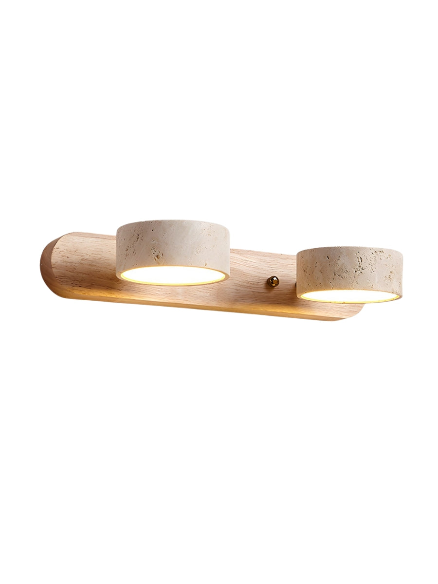Wandlamp met meerdere lichtpunten natuursteen modern badkamerverlichting warmwit koelwit 2-3-4 lichts stenen armatuur | Sansoti