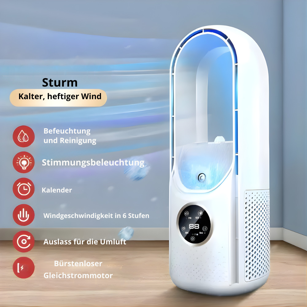 Mobile Air Cooler with LED Display – Compact Cooling System for Desk or Table | Sansoti