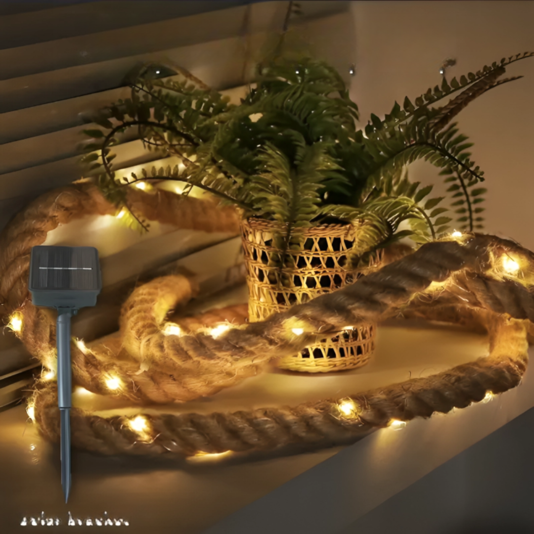 Solar Rope String Lights 5-10m LED Waterproof Garden Lighting Ambient Lights Outdoor Decoration Party Lights Patio | Sansoti