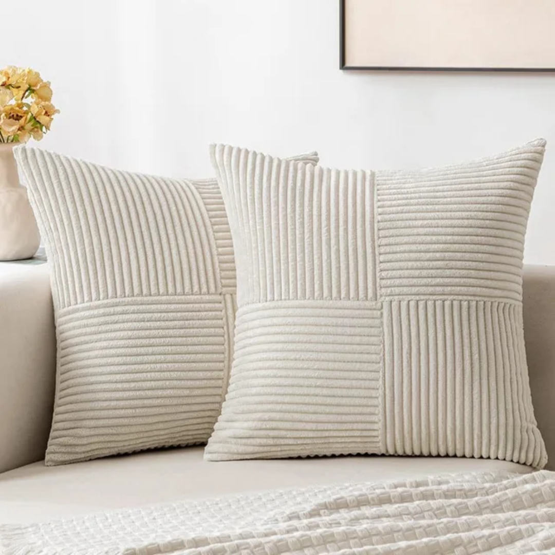 Samt-Zierkissen 45x45 cm mit Reißverschluss für Sofa und Bett Dekoratives Kissen Wohnzimmer Schlafzimmer | Sansoti