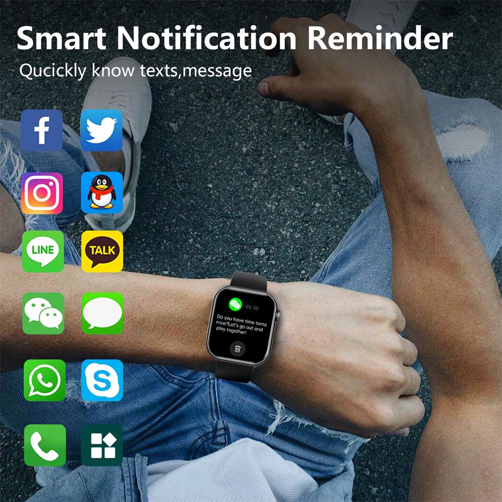 Gezondheidssmartwatch met Hartslagmeter Bloeddrukmeting Zuurstofwaarden Slaapmonitoring Waterdicht Sport | Sansoti