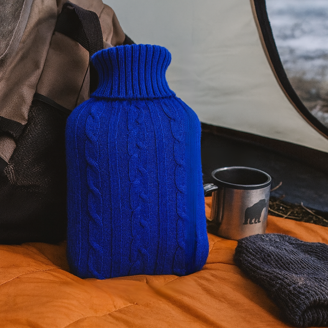 2L Hot Water Bottle with Soft Plush Cover for Long-Lasting Warmth and Optimal Comfort at Home during Cold Winter | Sansoti