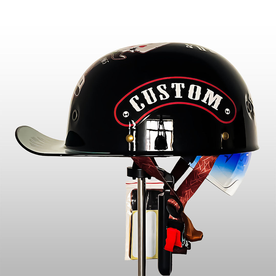 Motorhelm Halfopen Baseball Stijl DOT ECE Gecertificeerd Dagelijks Rijden Veiligheid Comfort Bescherming | Sansoti