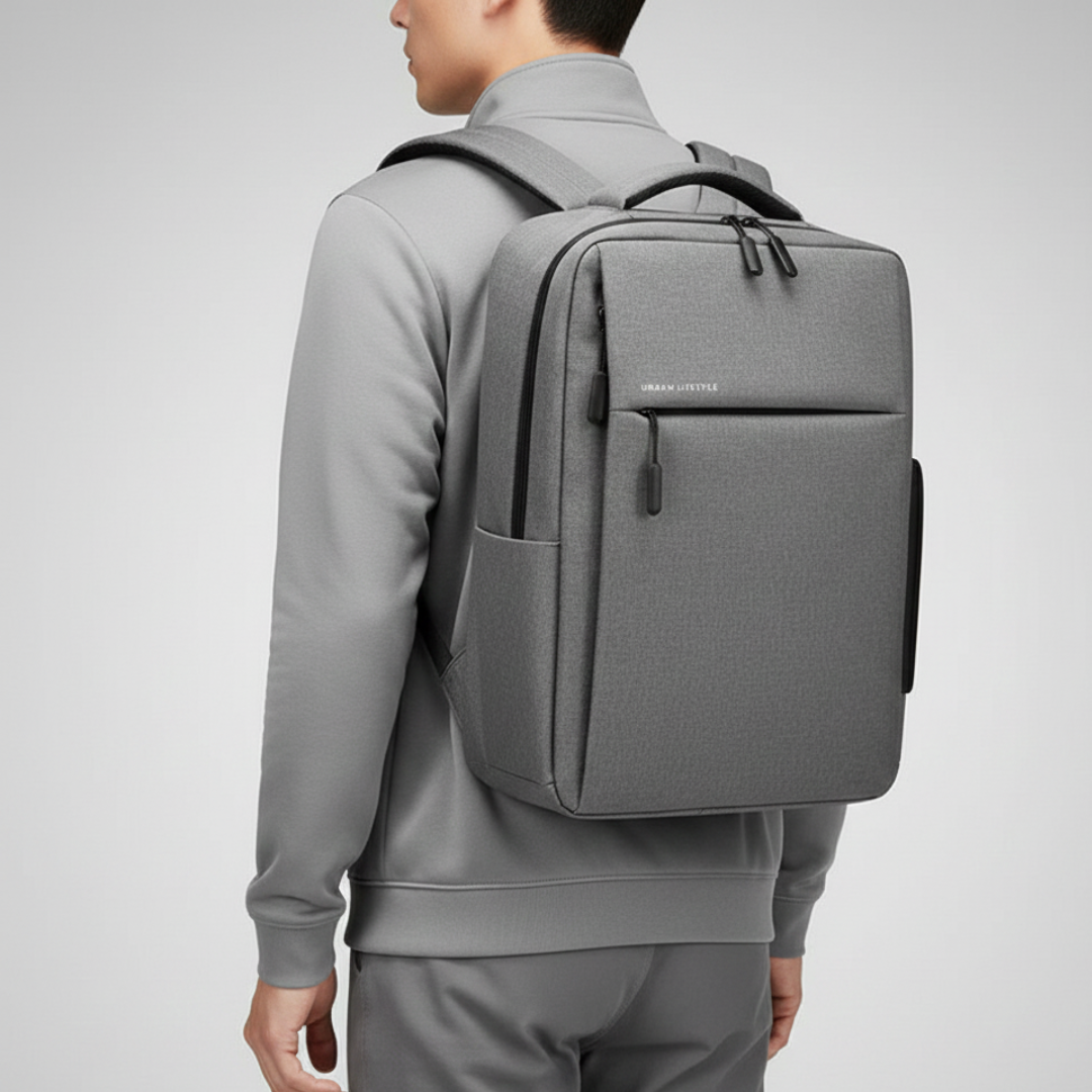 Wasserdichter Laptoprucksack 15,6 Zoll mit gepolstertem Fach, Alltag, Pendeln, Reisen, Organisation, Schule, Universität | Sansoti