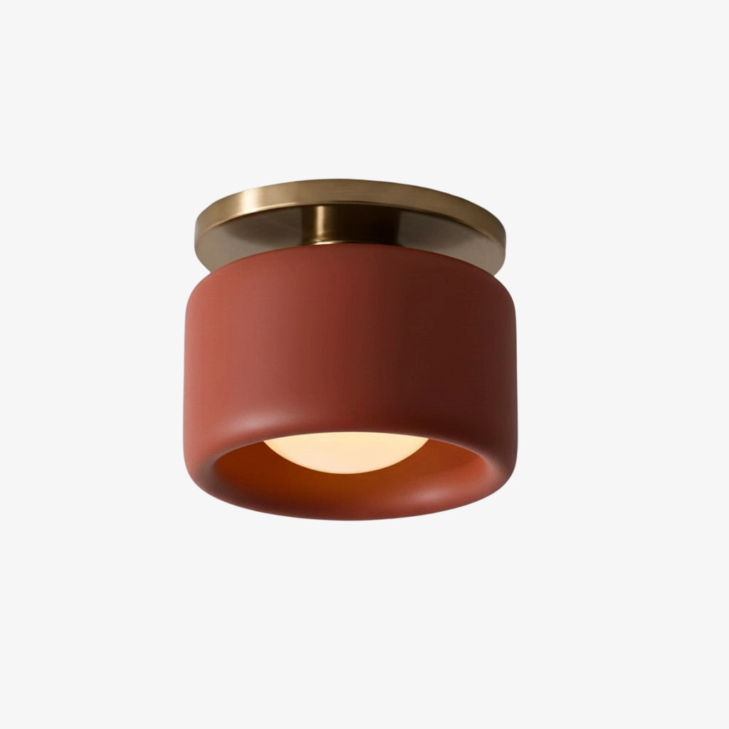 Porselein Plafondlamp Rond Modern – Zachte Sfeerverlichting voor Gang Kantoor Keuken | Sansoti