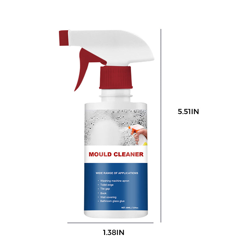Spray do usuwania pleśni 60 ml do łazienki, kuchni, płytek i fug, usuwa plamy bez szorowania, butelka PE, przeciwgrzybiczy | Sansoti