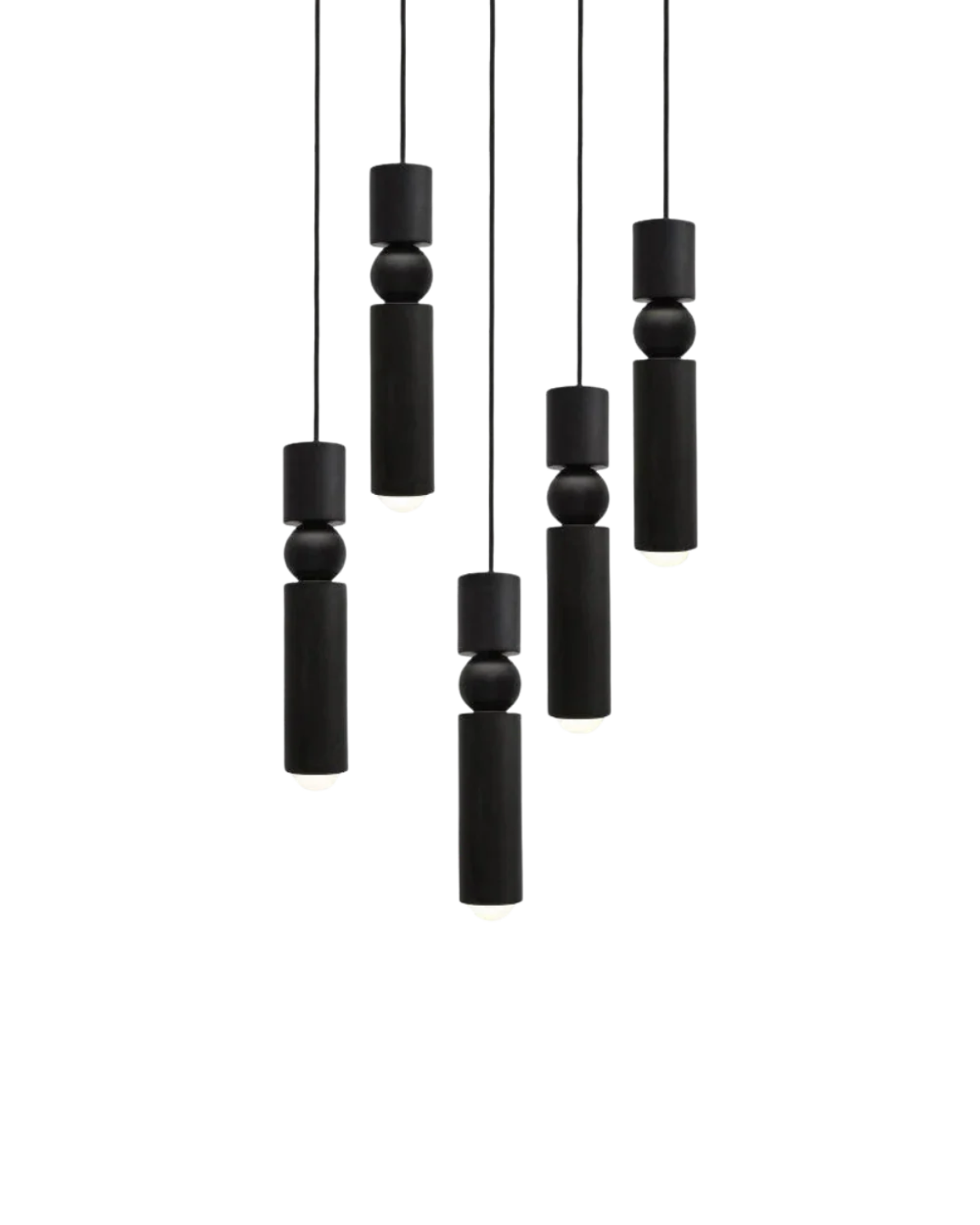 Sculptuurlamp Hanglamp met Vloeiende Vormen Zwart Goud Zilver 1-3-5 Lichtpunten Modern Design Eetkamer Woonkamer Slaapkamer Verlichting | Sansoti