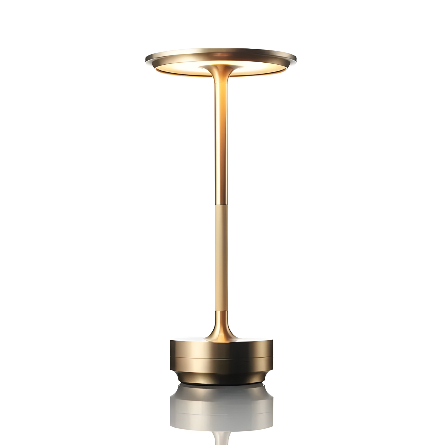 Oplaadbare LED Tafellamp met Dimfunctie Cilindervorm Metaal Draadloze Sfeerlamp | Sansoti
