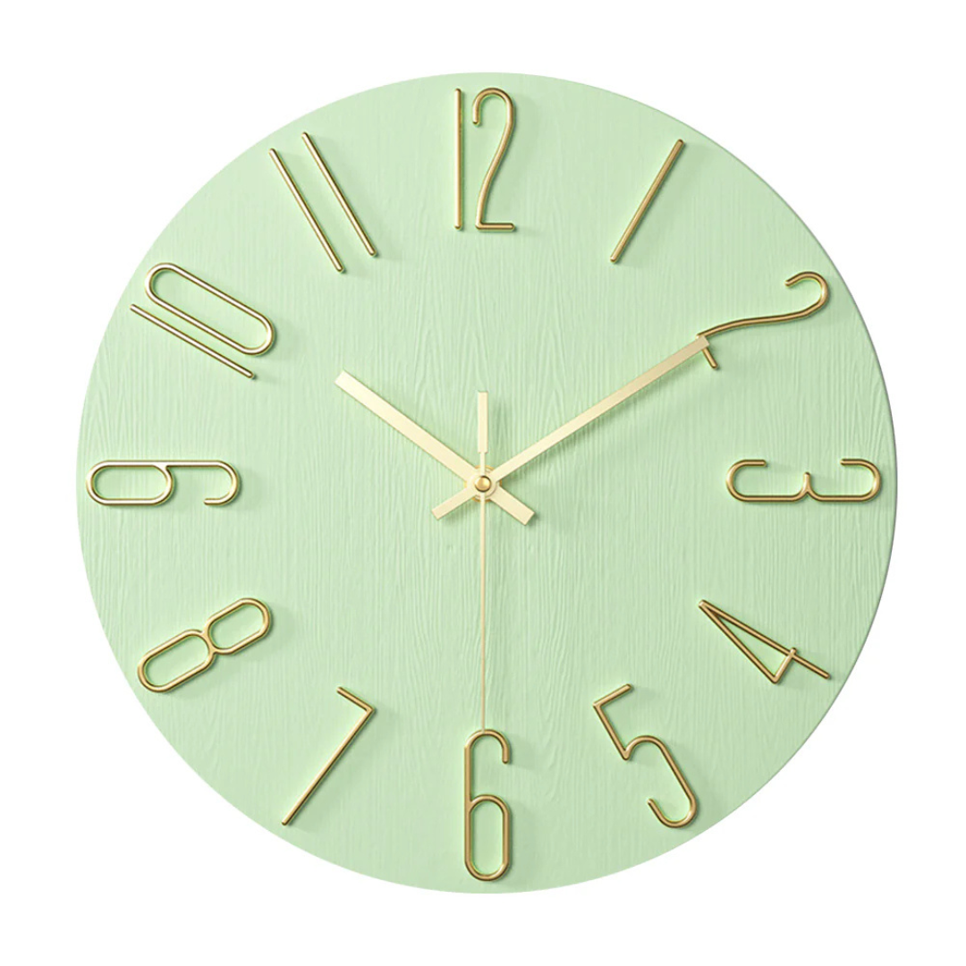 Leise Wanduhr, 30 cm, moderne Wohnzimmerdekoration, Quarzuhrwerk, minimalistisches Interieur, Zeitanzeige | Sansoti