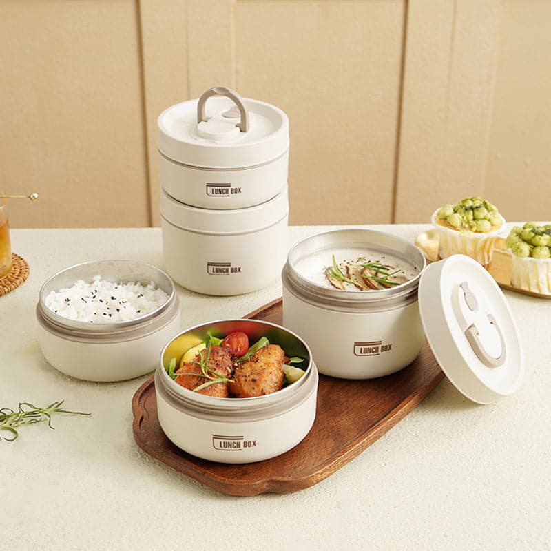 Thermische Lunchbox – Warmhoud Lunchbox van RVS voor Werk, School & Onderweg | Sansoti