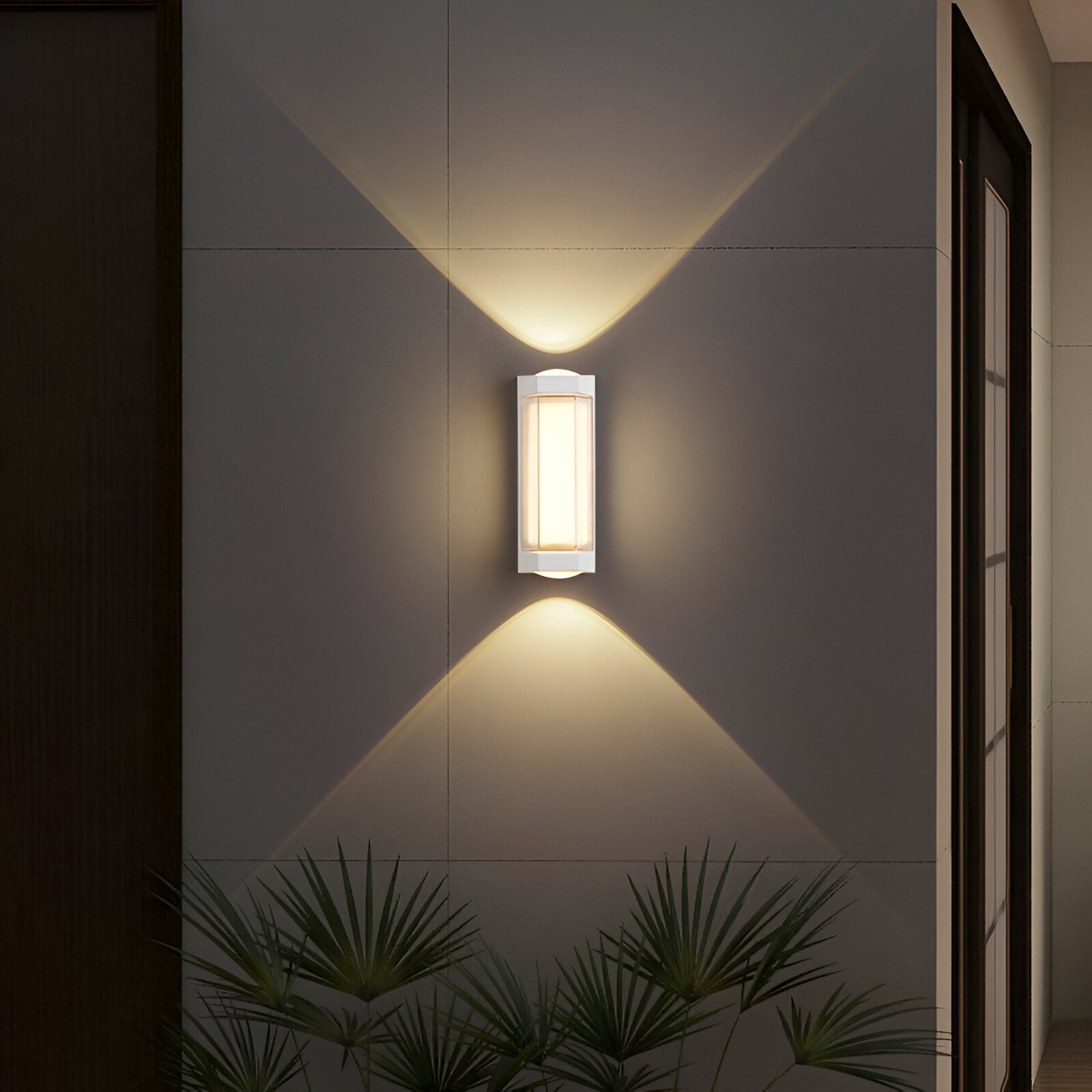 Außenleuchte Up Down LED IP65 Wasserdicht Schwarz Weiß Fassadenbeleuchtung 10W | Restfield