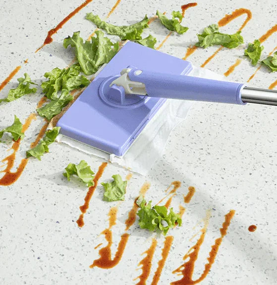 Mop with Automatic Wringing System Quick-Drying Microfiber Floor Mop for Clean, Hygienic Floor Care | Sansoti