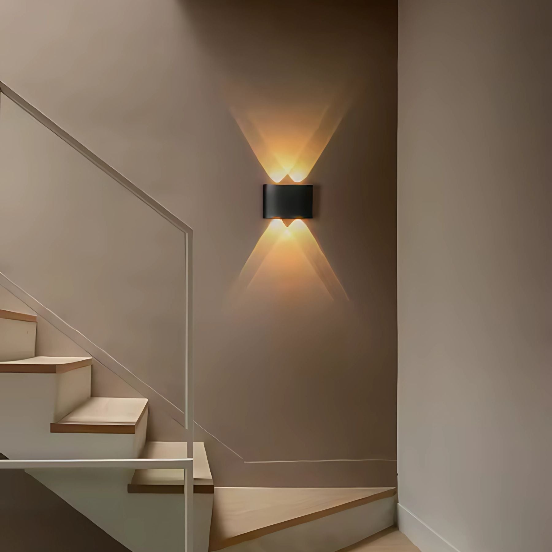 LED Wandlamp IP65 Binnen Buiten Gevellamp Patio Gang Up Down Light Zwart Wit | Sansoti