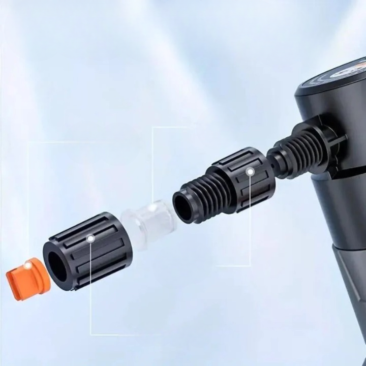 Elektrische Schuimspuitfles Auto Draadloos 22 x 30,5 cm Verstelbare Nozzle Wasbeurt Voertuigonderhoud | Sansoti