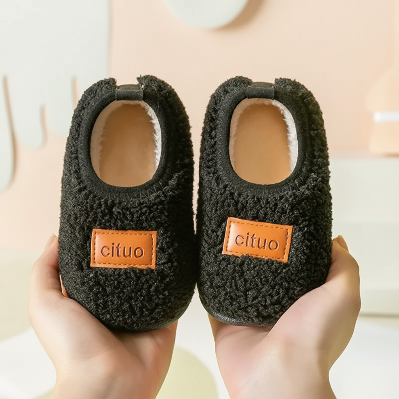 Pantoufles d’hiver douces pour enfants avec semelle antidérapante, doublure chaude, confort, chaussures d’intérieur pour tout-petits et enfants d’âge préscolaire | Sansoti