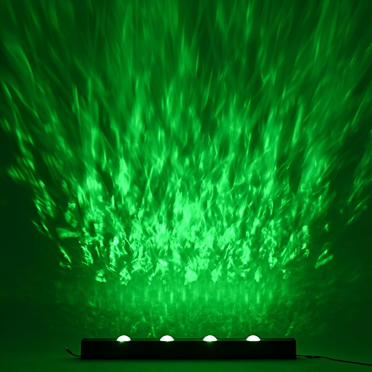 Applique murale LED à effet de vague RGBW en aluminium noir, 50 cm/100 cm, éclairage d'ambiance pour le salon et la chambre | Sansoti