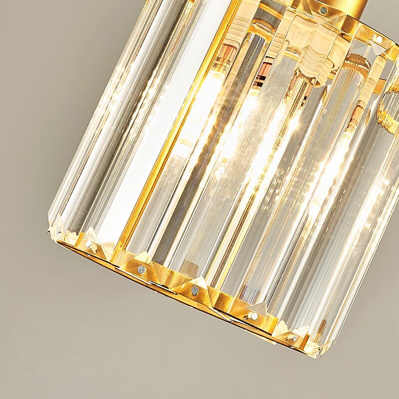 Hanglamp Glas Metaal Verstelbaar Cilindervorm Modern Design Woonkamer Eetkamer Slaapkamer Hangverlichting | Sansoti
