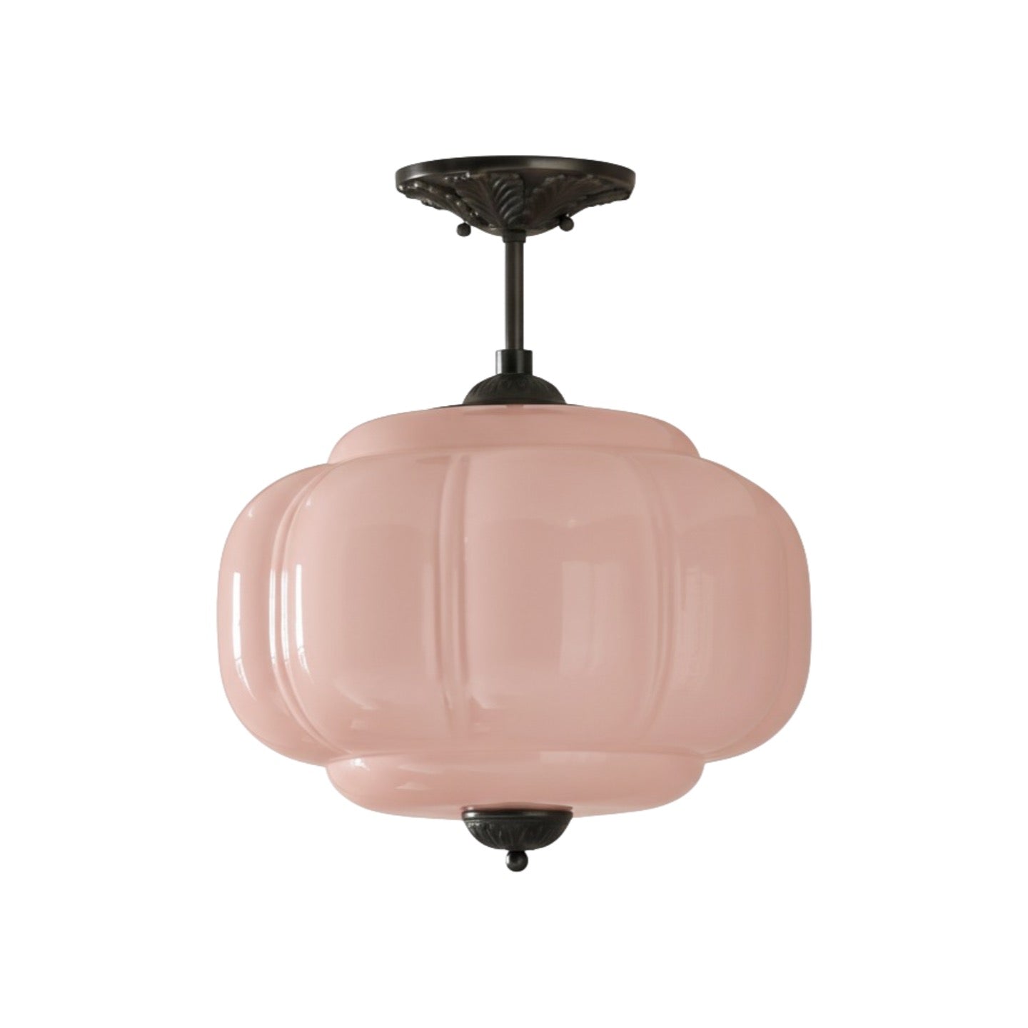 Vintage Melkglazen Hanglamp met Gegolfde Rand – Scandinavische Sfeerverlichting voor Keuken en Slaapkamer | Sansoti
