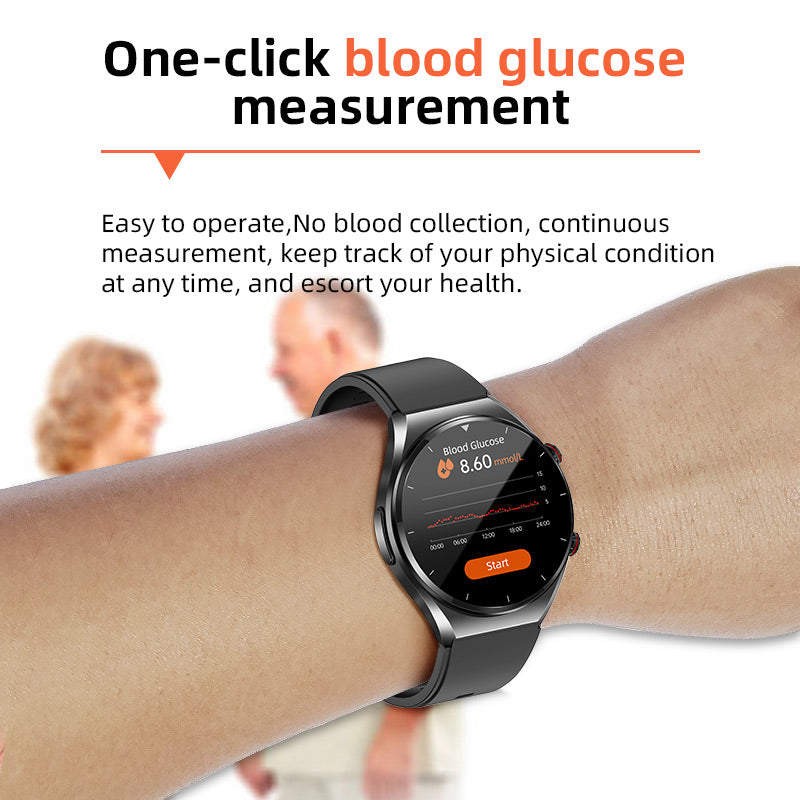 Smartwatch met Bloeddrukmeter ECG Hartslag Gezondheidsmonitor Horloge Fitness Tracker Sport | Sansoti