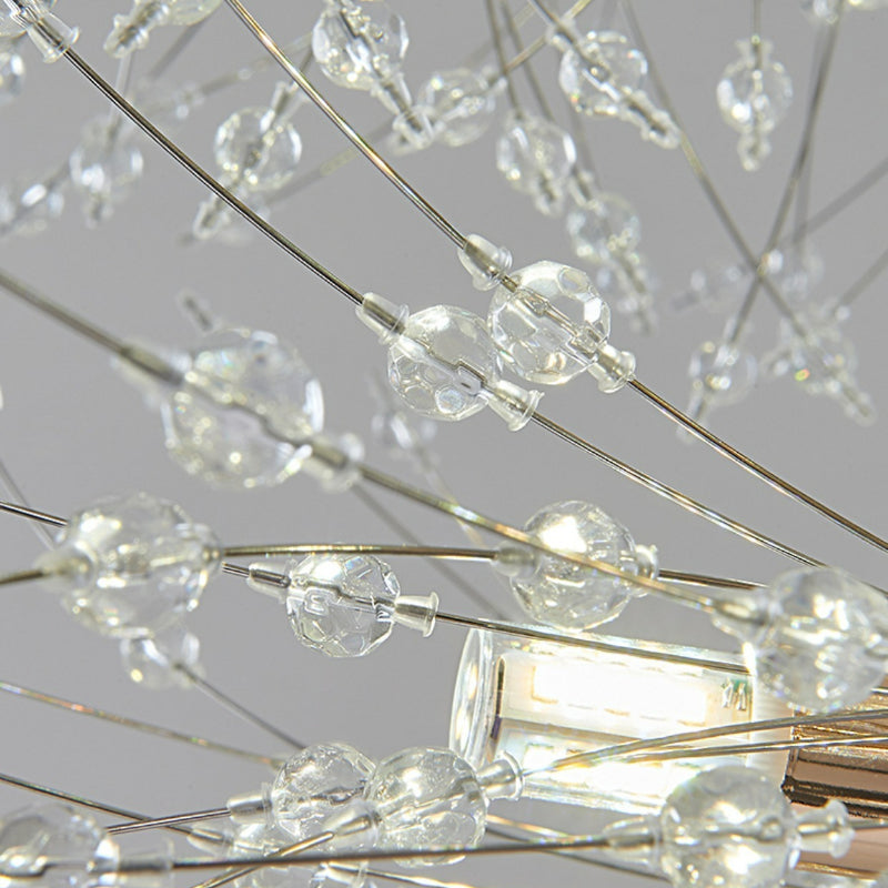 Hängeleuchte Kristall Metall Goldfarben Modernes Design LED E27 Wohnzimmer Esszimmer Stimmungsvolle Beleuchtung | Sansoti