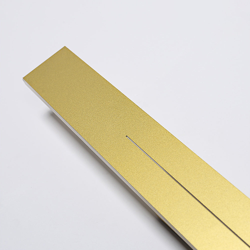 Moderne LED-Wandleuchte, minimalistisches Design, Schlafzimmer, Wohnzimmer, Schwarz-Gold, dimmbar, stimmungsvolle Innenbeleuchtung | Sansoti
