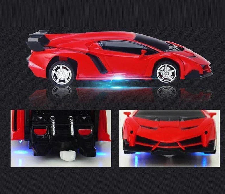 RC Transformierendes Auto – Spielzeugauto und Roboter in Einem mit Fernbedienung | Sansoti