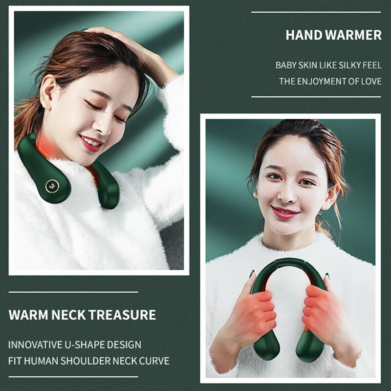 Portable Rechargeable Neck Heating Wrap 8000mAh 3 Temperature Settings Digital Display Neck Warmer for Home | Sansoti
