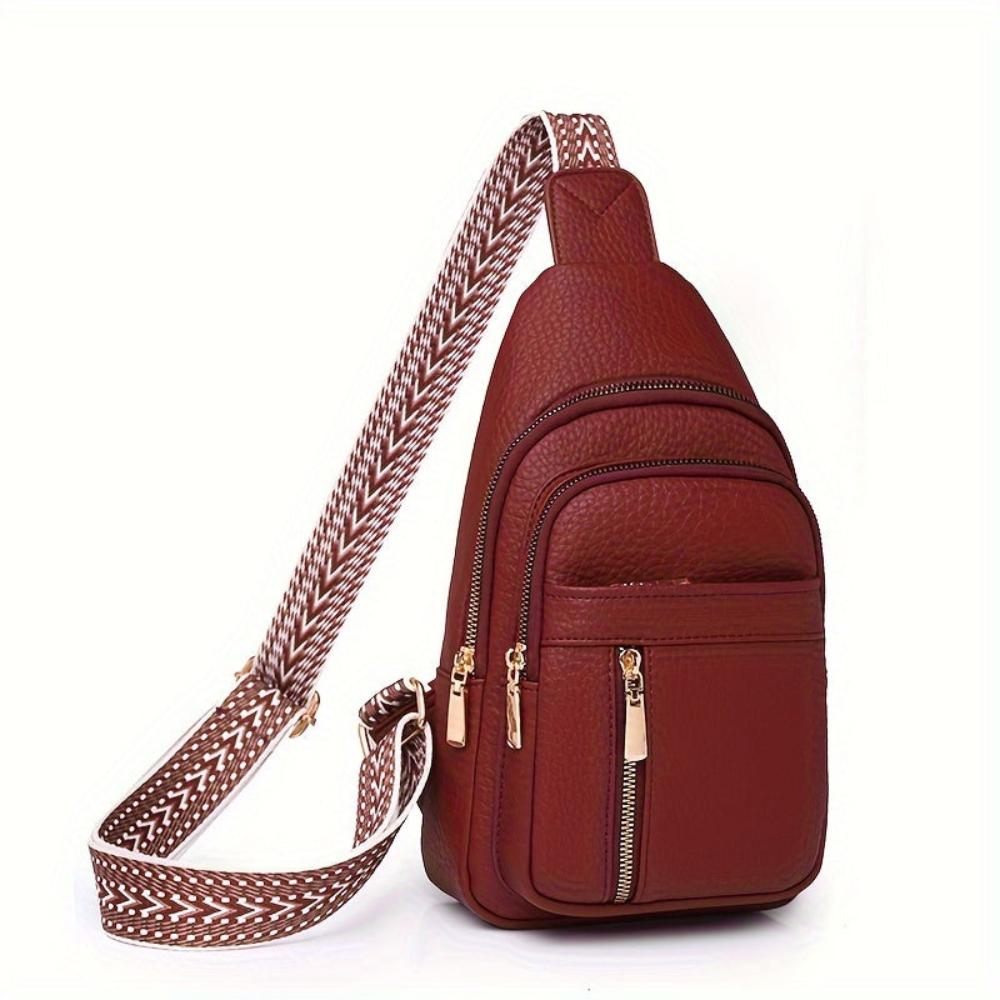 Vintage Crossbody Schoudertas Leer met Vakken voor Vrije Tijd Sport Retro Dagelijks Gebruik Dames Handtas | Sansoti