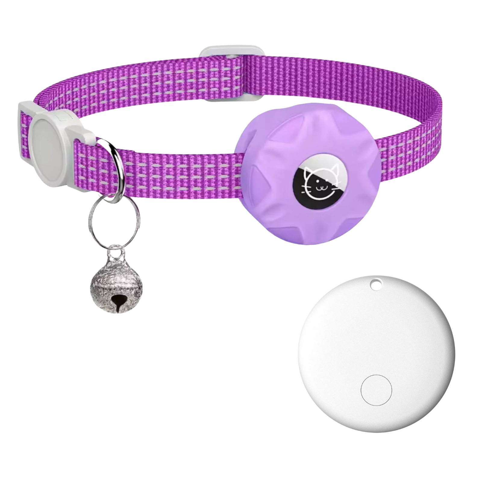 Slimme Locatietracker voor Honden en Katten met Reflecterend Halsband – Android – Compact & Waterdicht – 8-10 Maanden Batterijduur | Sansoti