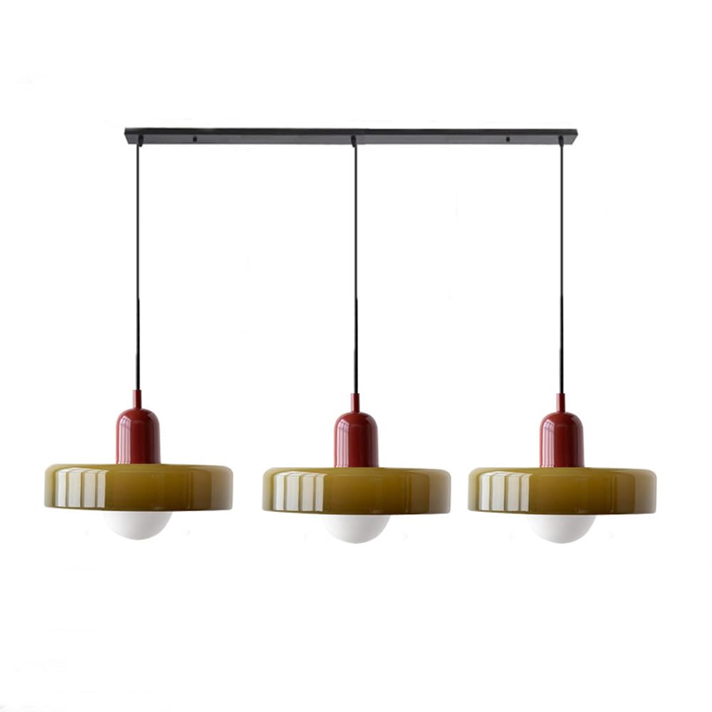 Luccon Triple Hanglamp Glas G9 Retro Kleuren Eettafel Woonkamer Design Verlichting Meerlamp | Sansoti