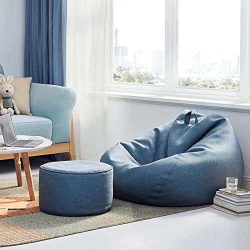 Zitzakhoes Polyester Ergonomisch Design Zonder Vulling Afneembaar Wasbaar 80x90 100x120 cm Woonkamer Slaapkamer | Sansoti