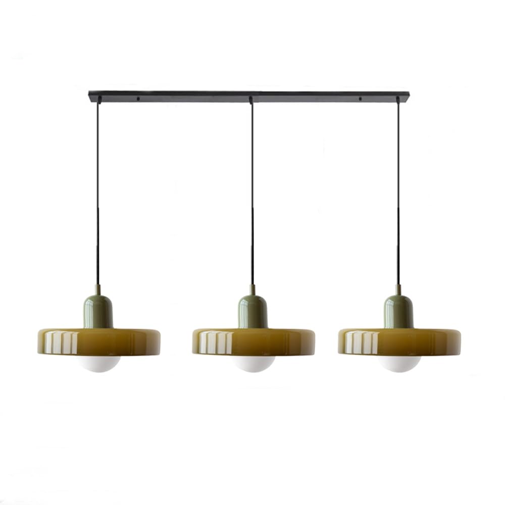 Luccon Triple Hanglamp Glas G9 Retro Kleuren Eettafel Woonkamer Design Verlichting Meerlamp | Sansoti