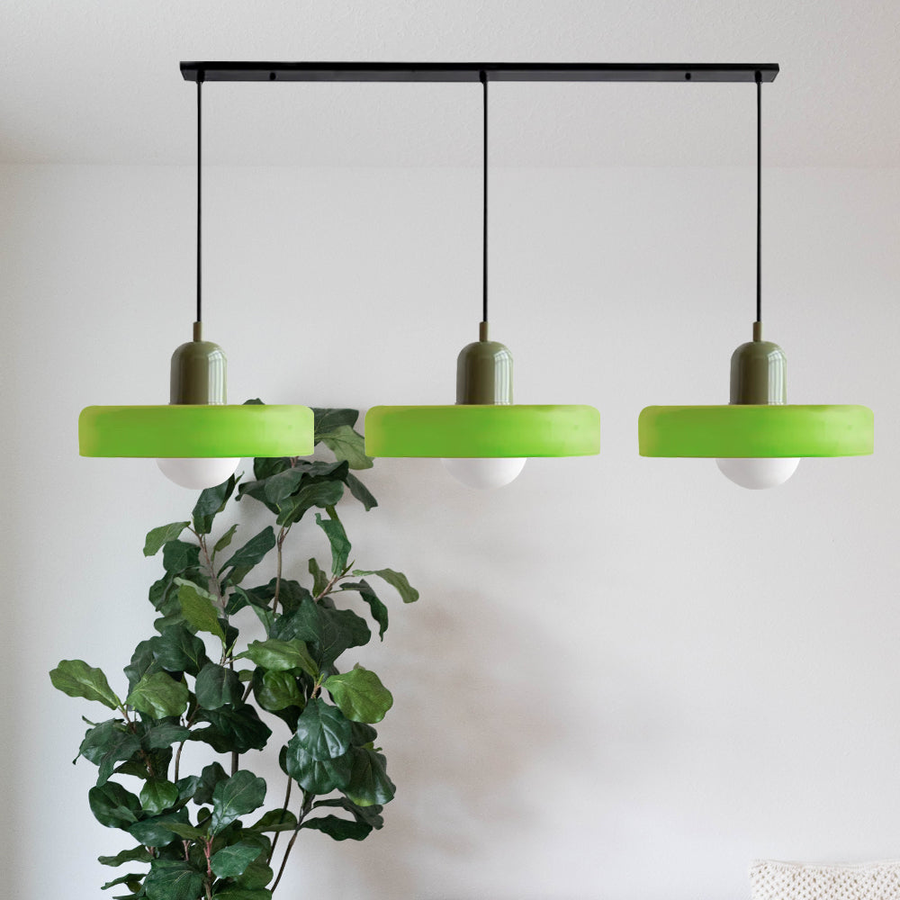 Luccon Triple Hanglamp Glas G9 Retro Kleuren Eettafel Woonkamer Design Verlichting Meerlamp | Sansoti