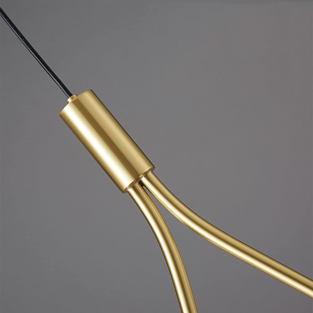 Nordic Hanglamp met Strakke Silhouet – Zwart & Goud Design | Sansoti