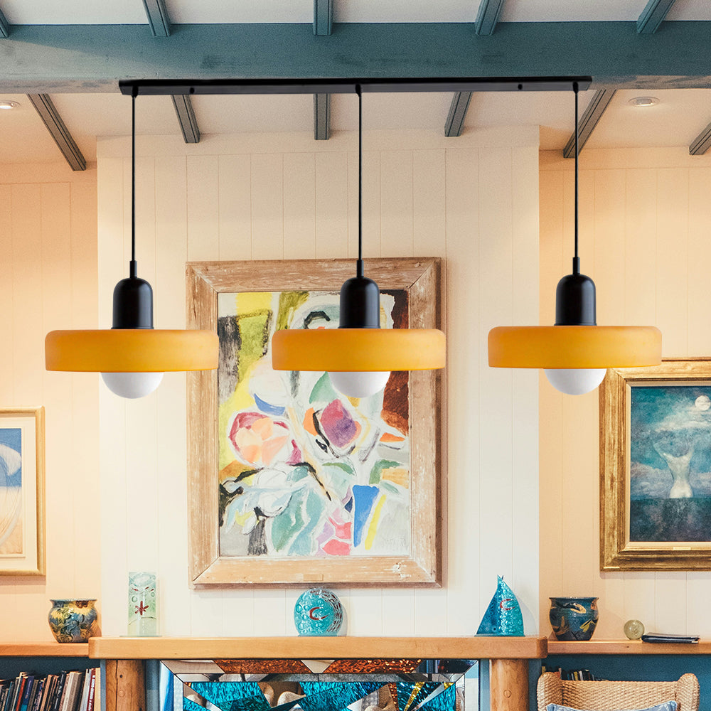 Luccon Triple Hanglamp Glas G9 Retro Kleuren Eettafel Woonkamer Design Verlichting Meerlamp | Sansoti