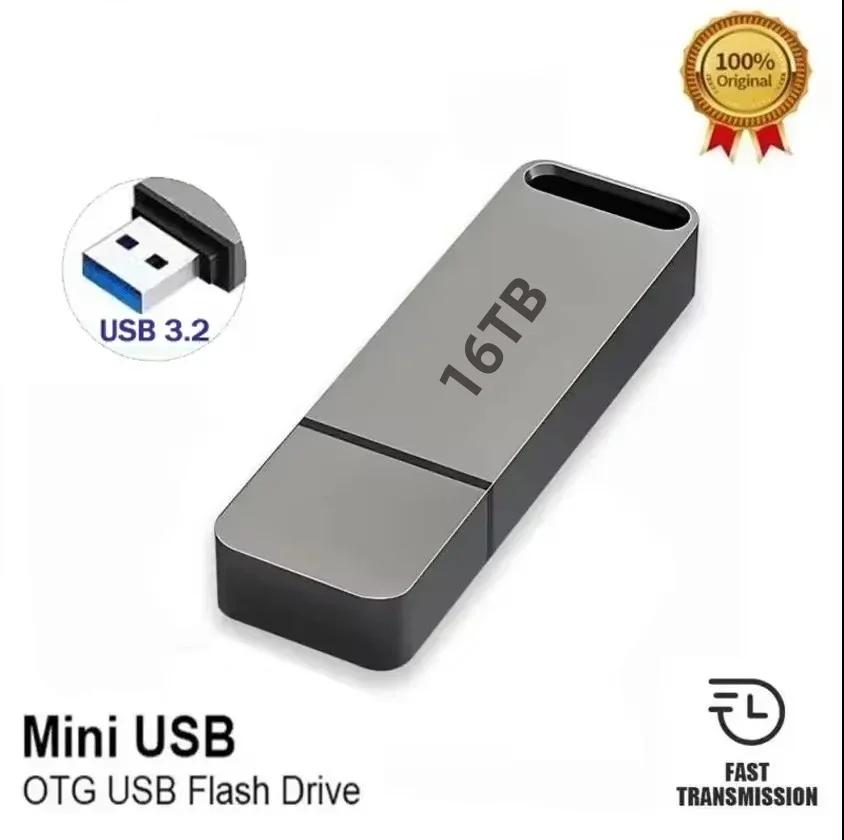 4TB USB-stick met metalen behuizing – USB 3.2, schokbestendig, compact ontwerp voor veilige dataopslag | Sansoti