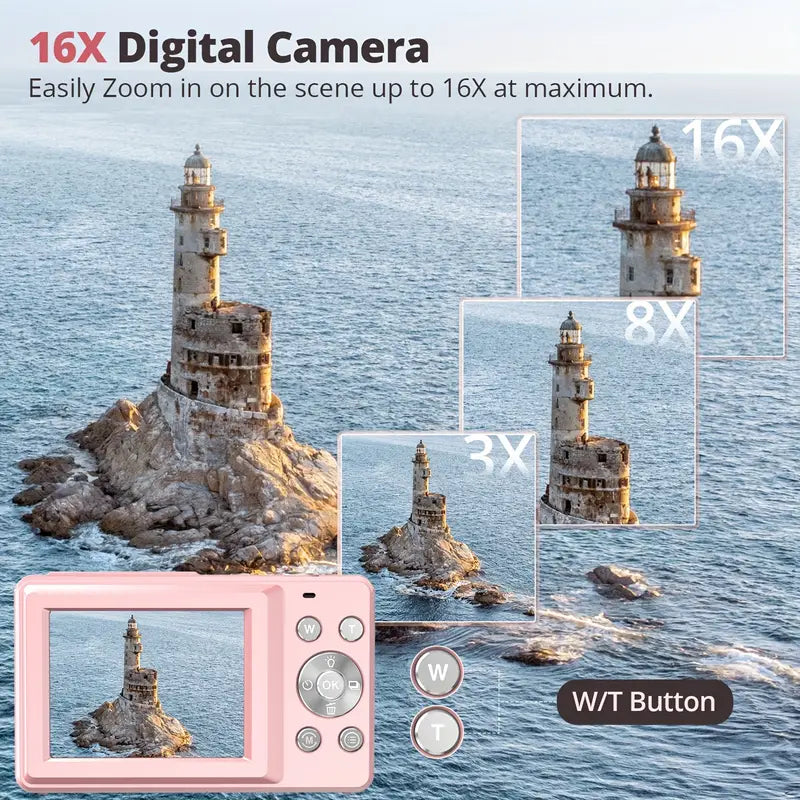 Digitale Kamera Retro Vintage 1080p Kompakt Tragbar Nostalgisches Design | Restfield