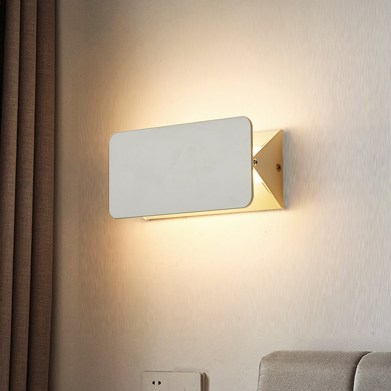 Adjustable LED Wall Light Metal White Indoor Modern Design for Living Room Dining Room Hallway Lighting Fixture | Sansoti