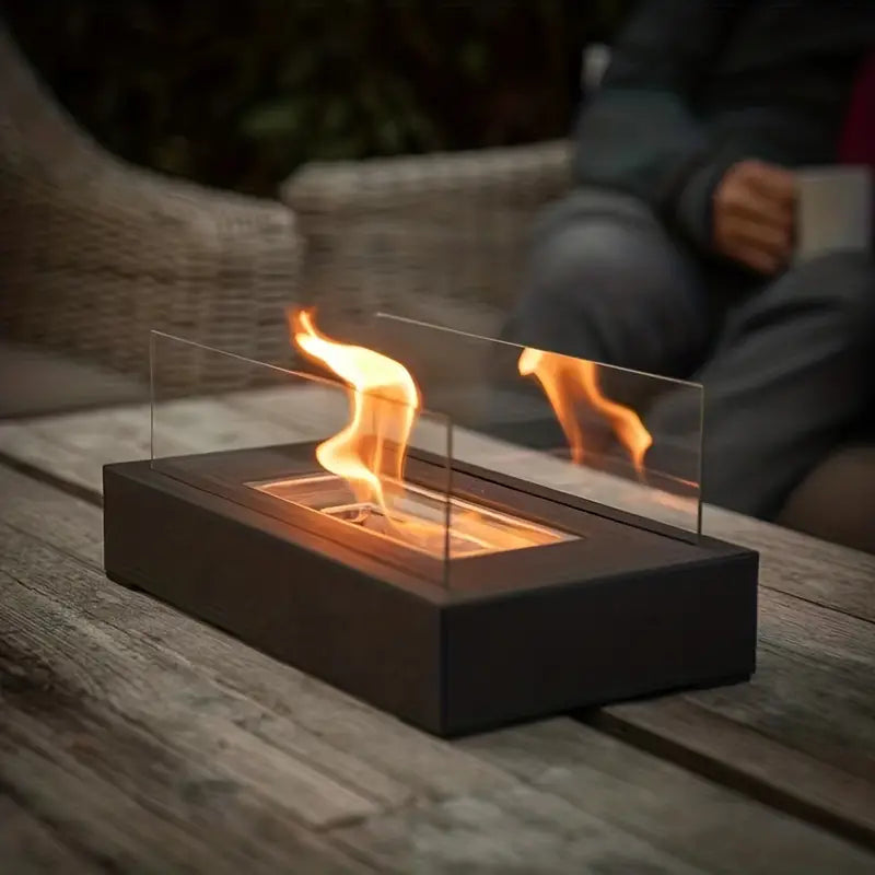 Cheminée de table bioéthanol de luxe pour intérieur & extérieur – Cheminée d'ambiance sans fumée | Restfield