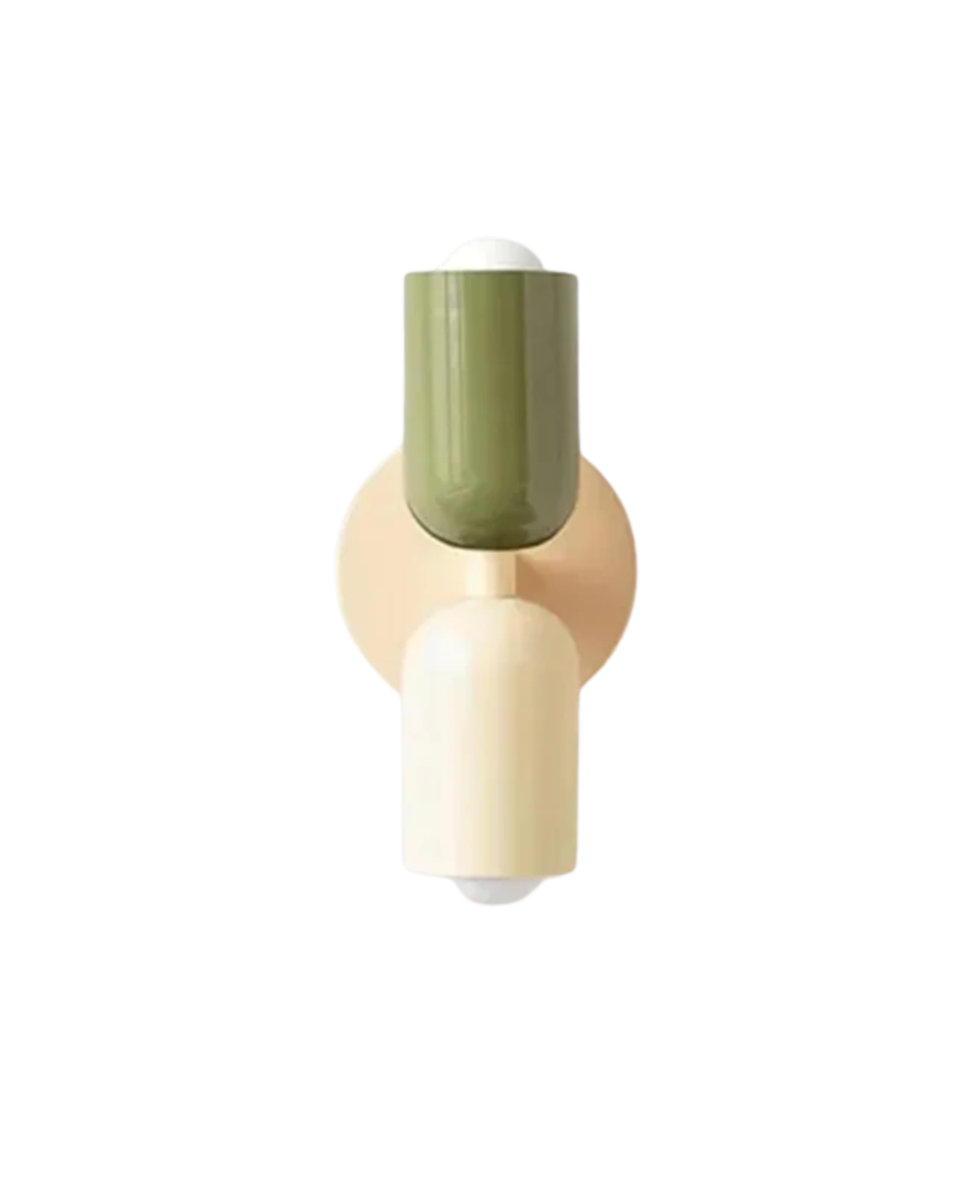 Dubbele Wandlamp met Ronde Lampenkappen – Modern Design in Groen, Beige, Rood of Roze – Sfeerverlichting voor Slaapkamer, Woonkamer en Hal | Sansoti