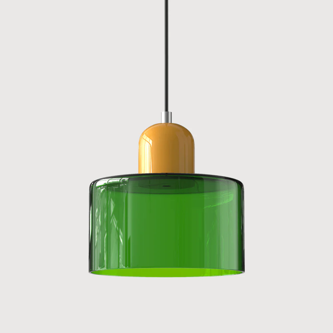 Sansoti | Lismeno Retro Hanglamp – Glazen Hanglamp met Warm Licht voor Eettafel, Keuken & Woonkamer