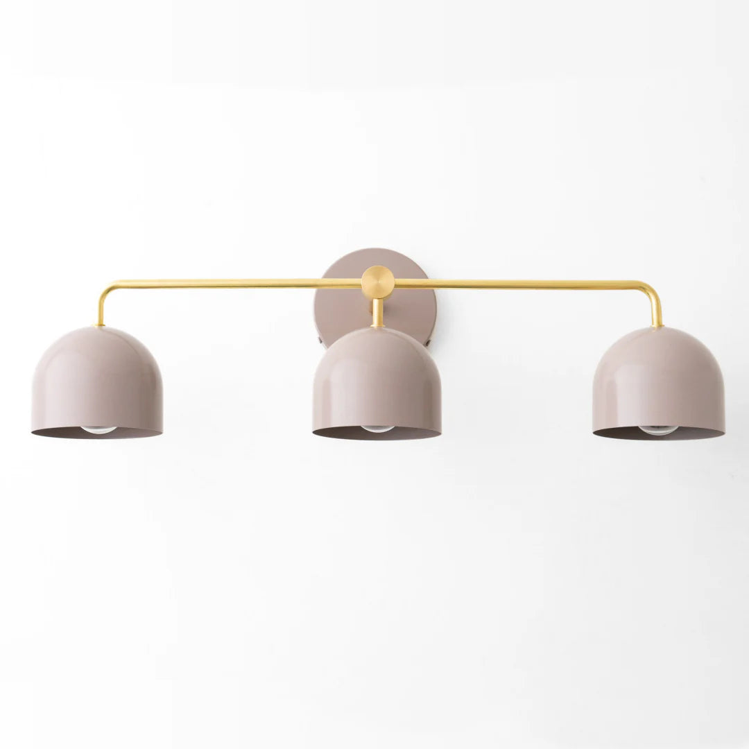 Koepelkapjes Wandlamp Modern Scandinavisch Metaal Zwart Messing 2-3 Lichtpunten Badkamer Hal Slaapkamer Sfeerverlichting | Sansoti