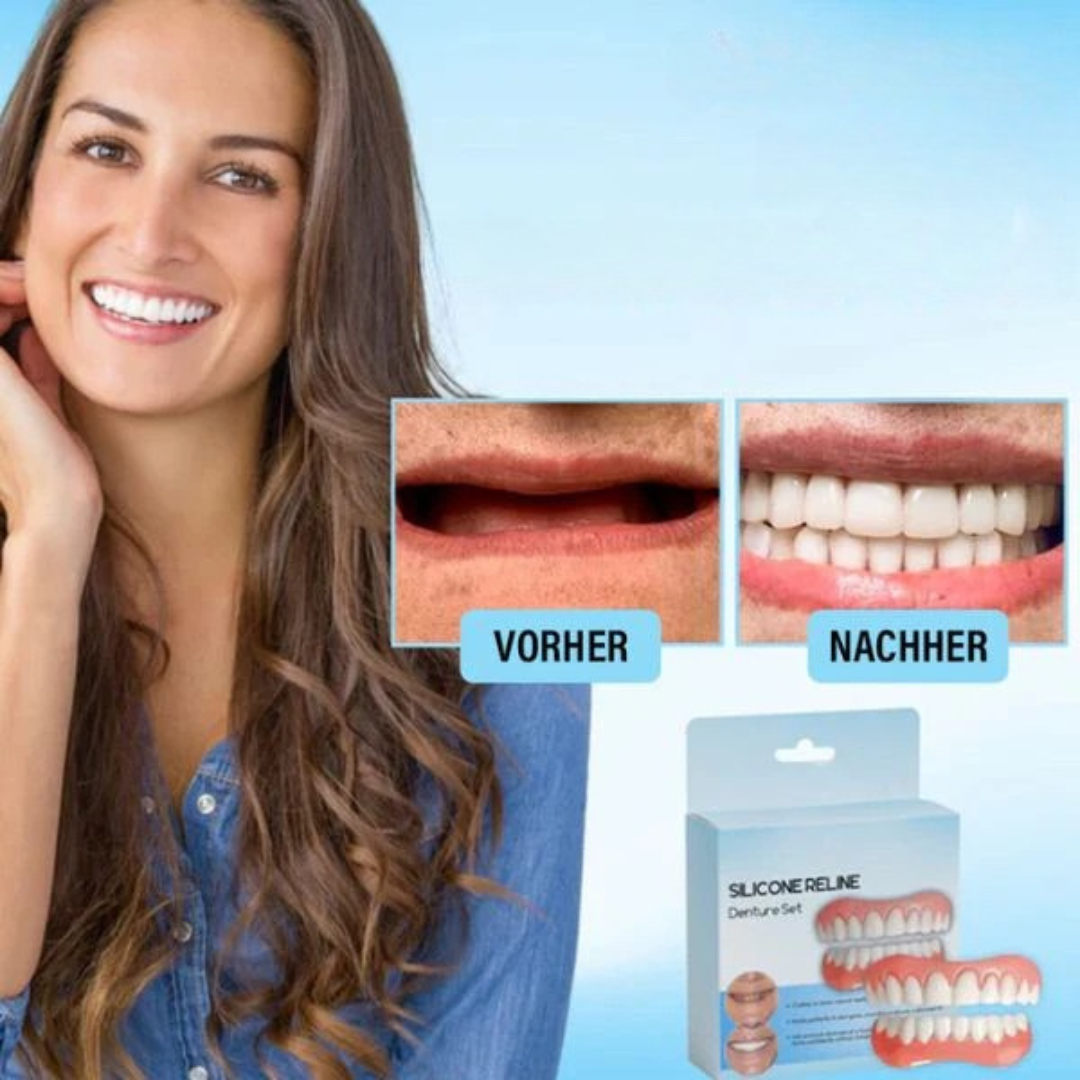 Silicone Cosmetic Teeth, Reusable Dentures for a Natural Smile at Parties and Events | Sansoti