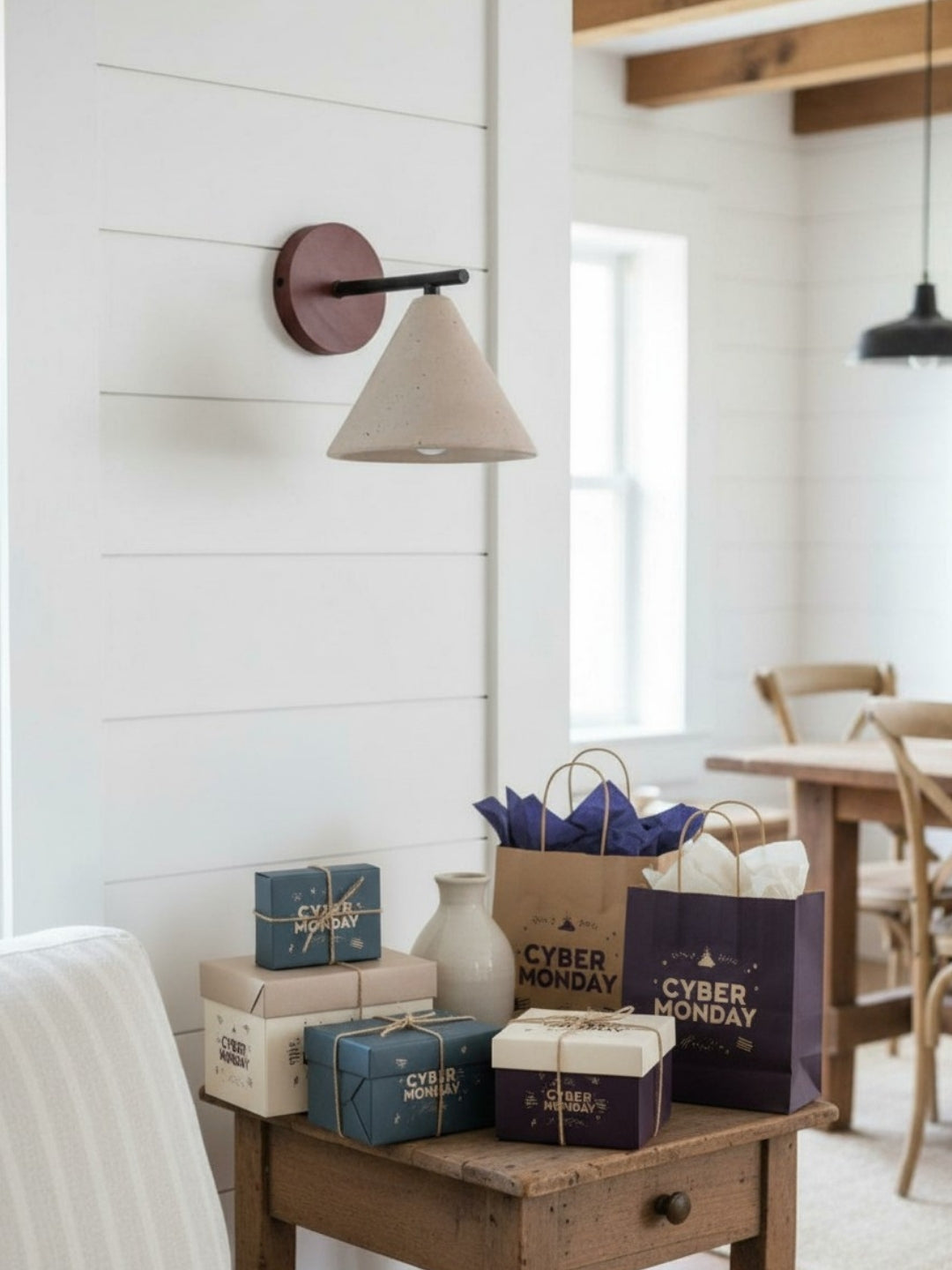 Travertijn Wandlamp Taps Toelopend Design Minimalistische Accentverlichting Slaapkamer Woonkamer | Sansoti