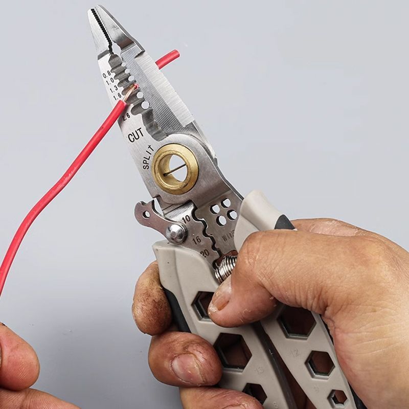 Professional Wire Stripper — Strip, Cut & Crimp | Multifunctional Cable Tool | Sansoti
