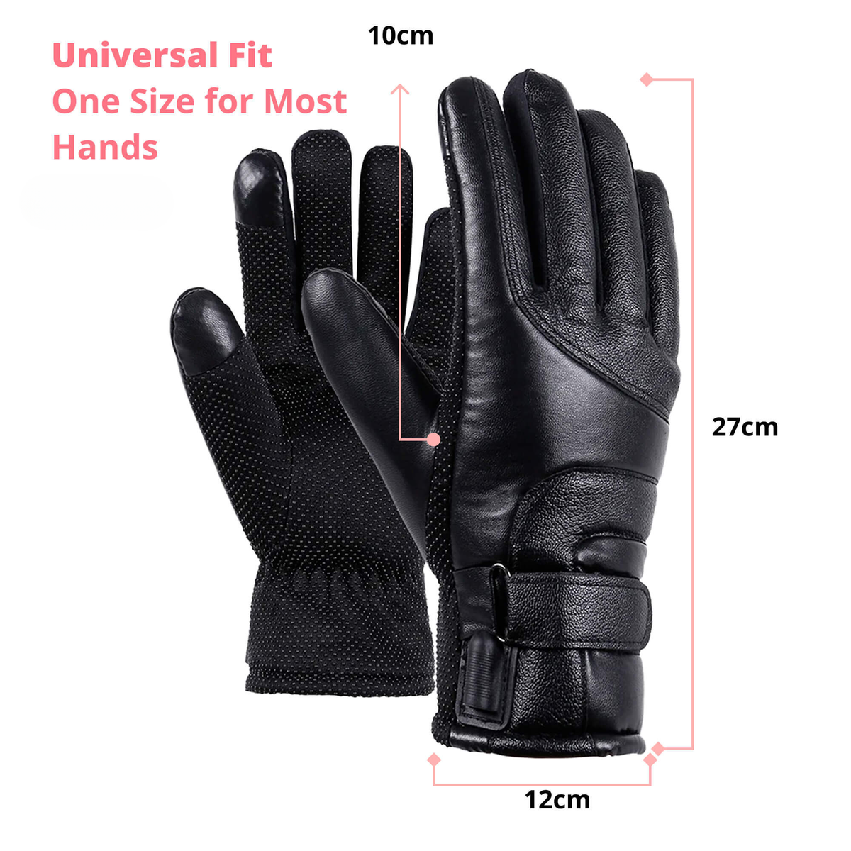 Verwarmde Handschoenen voor Dames — Thermische Waterafstotende Winterhandschoenen met Touchscreen — Oplaadbaar USB Design | Sansoti
