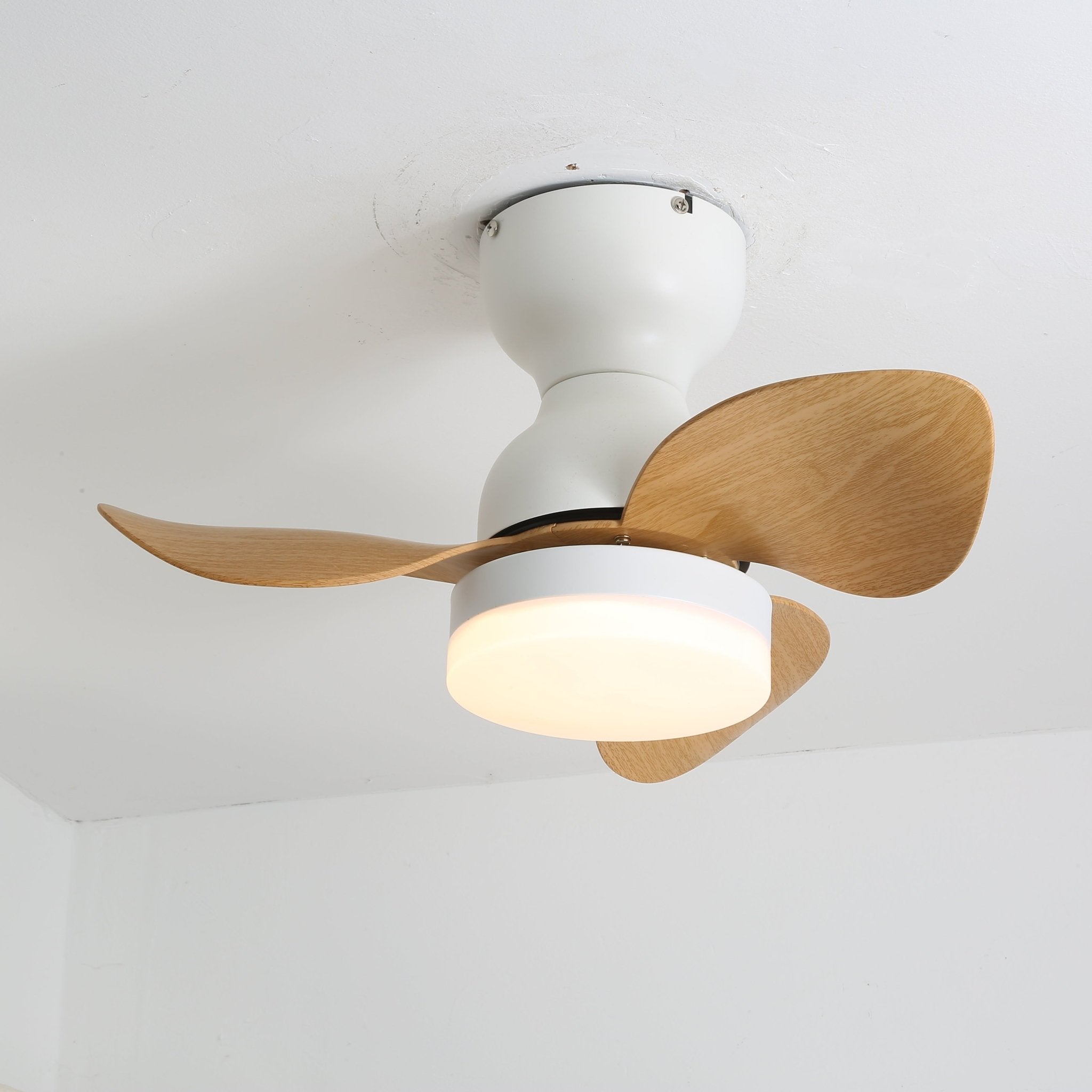 Plafondventilator met Verlichting Ø55 cm Moderne Ventilator met 6 Snelheden 3 Lichtinstellingen LED-Ventilator voor Woonkamer Slaapkamer | Sansoti