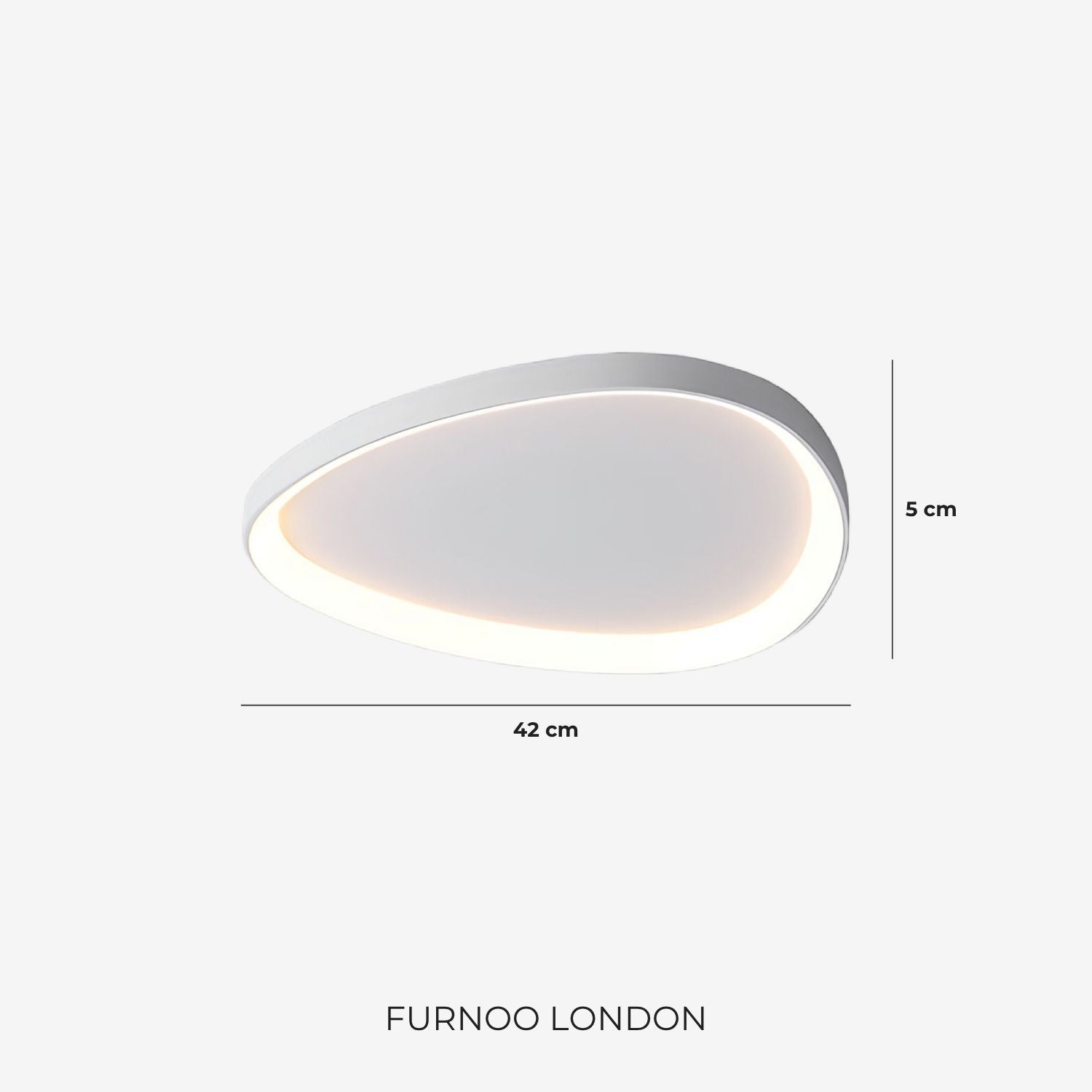 Pinnacle LED Plafondlamp – Minimalistische Moderne Plafondverlichting met Subtiele Verfijning | Sansoti